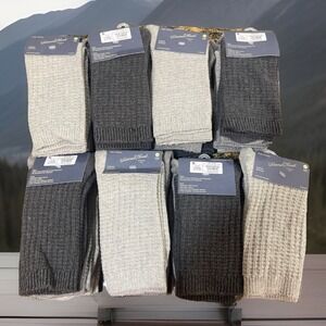 Lot Of 8 3pkg Universal Thread Women Waffle Cotton Blend Crew Socks Shoe Sz 4-10
